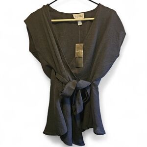 Joseph Ribkoff Black Wrap Top